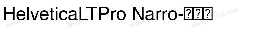 HelveticaLTPro Narro字体转换